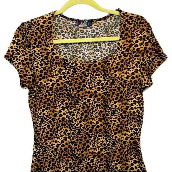 Vintage 90’s y2k Eye Candy Leopard Print Top - Picture 6 of 7